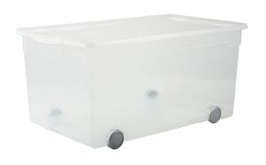 Rotho Rollbox Clear  63 l, transparent