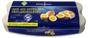 Küstengold Eier aus Freilandhaltung mit Bruderhahn Aufzucht Güteklasse A