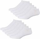 Bild 1 von YouShow Sneaker Socken Herren Damen 10 Paar Kurze Halbsocken Quarter Baumwolle Unisex (35-38,Weiß)