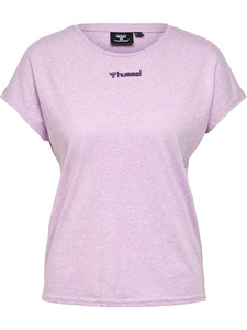 Hummel hmlZANDRA T-SHIRT, Sport – T-Shirts in Größe S. Farbe: Pastel lilac melange