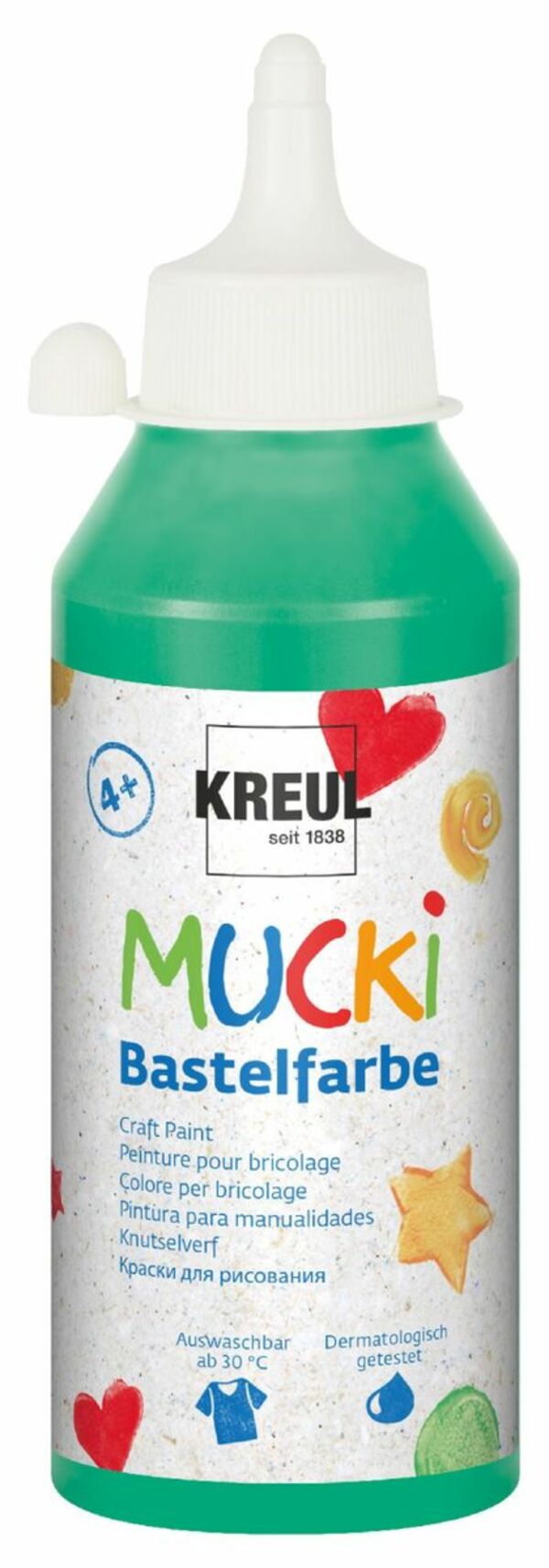 Bild 1 von Kreul Mucki Bastelfarbe grün, 250 ml