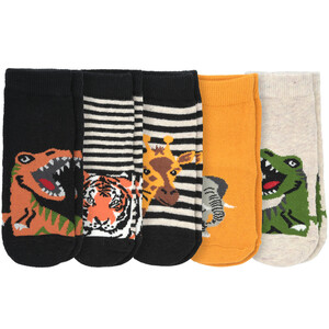 5 Paar Baby Socken mit Wildtier-Motiven