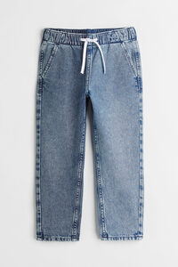 H&M Denimjoggers Relaxed Fit Blau/Hellblau, Jeans in Größe 116. Farbe: Denim blue/light denim blue