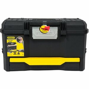 Stanley Werkzeugkoffer Kunststoff mit Schublade Schwarz-Gelb