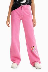 Jeans Wide Leg Pink Panther