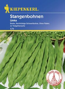 Kiepenkerl Stangenbohne Limka
, 
Phaseolus vulgaris var. vulgaris, Inhalt: 6-8 Stangen