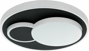 Eglo LED Deckenleuchte Lepreso Ø 38 cm weiß-schwarz, warmweiß