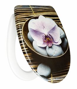 TrendLine WC-Sitz Orchidee Duroplast, mit Absenkautomatik