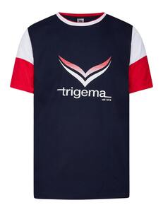 Trigema - T-Shirt mit kontrastfarbigen Einsätzen
