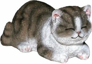 Casa Collection by Jänig Tierfigur "Katze grau-weiß, schläft", (1 St.)