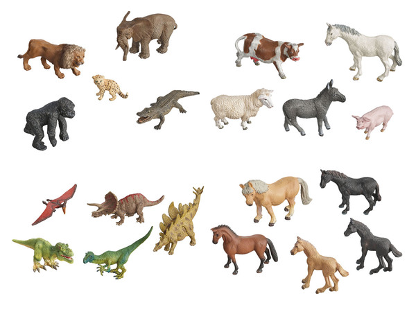 Bild 1 von Playtive Spielfiguren Wilde Tiere / Bauernhoftiere / Dinosaurier / Pferde