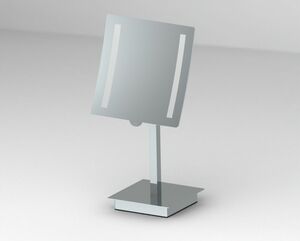 TrendLine LED Stand-Kosmetikspiegel eckig, verchromt