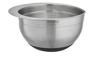 Meisterkoch Schüssel 4,5 Liter silber Edelstahl Maße (cm): H: 14  Ø: [24.0] Küchenzubehör & Helfer