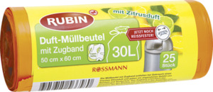 RUBIN Duft-Müllbeutel mit Zugband 30 l
