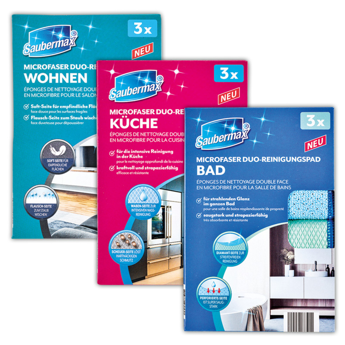 Bild 1 von Saubermax Microfaser Duo-Reinigungspad