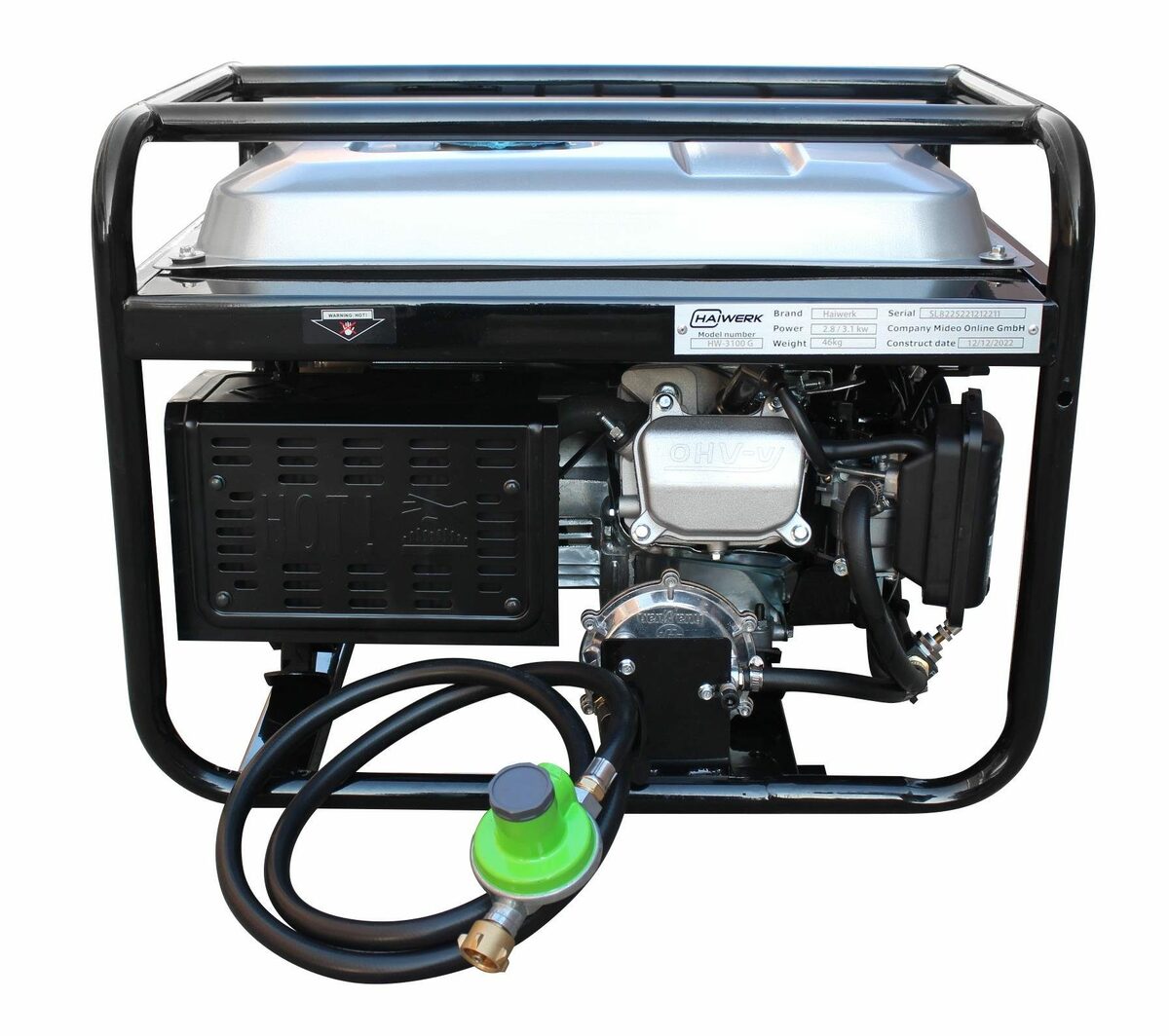 Bild 4 von Haiwerk Stromerzeuger »Haiwerk HW-3100G Dual Fuel Generator Gas / Benzin,«