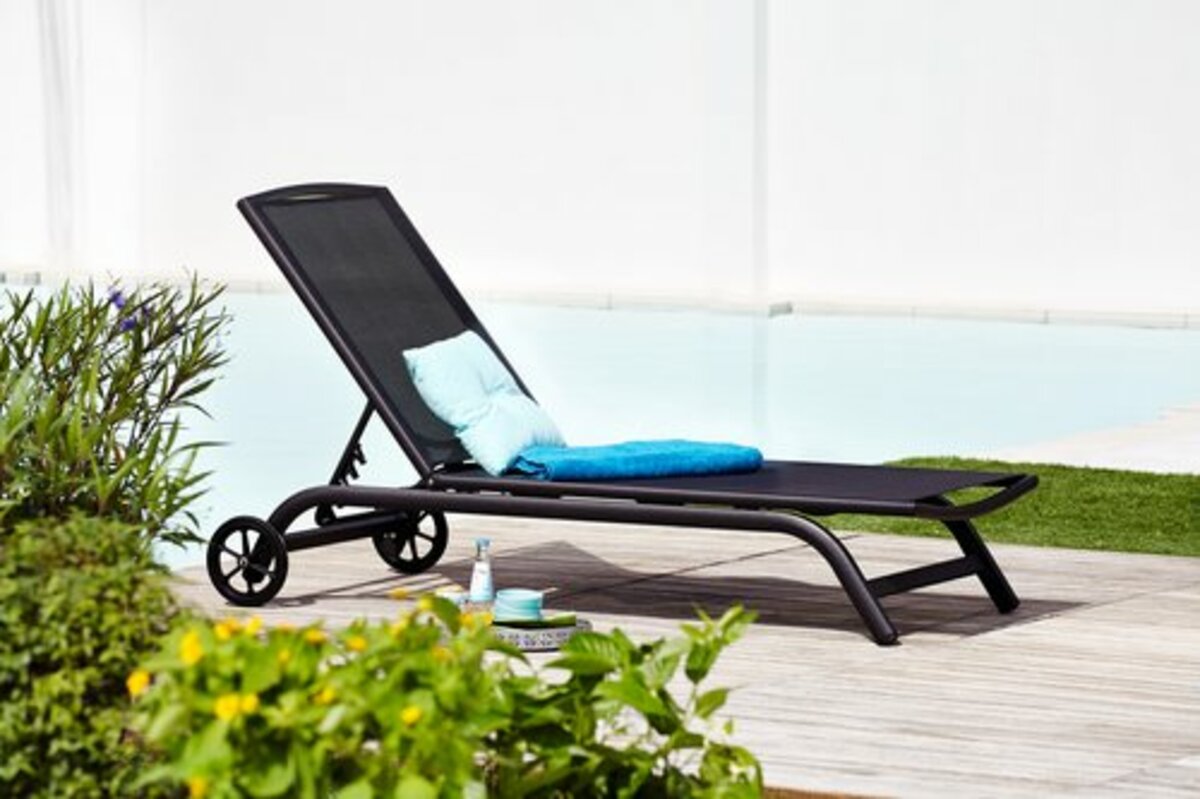 Sonnenliege HANSTHOLM B63xL200 schwarz von JYSK ansehen!