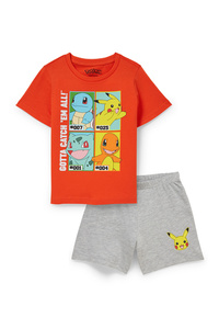 C&A Pokémon-Shorty-Pyjama-mit In-Conversion Baumwolle, Orange, Größe: 110