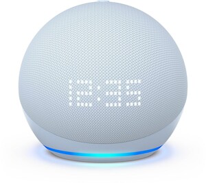 Echo Dot (5.Gen.) mit Uhr Streaming-Lautsprecher blau