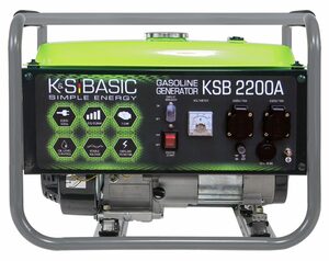 Könner & Söhnen Stromerzeuger »KSB 2200A«, 2,20 in kW, (7 PS 4-Takt Benzinmotor, Aluminium Alternator, 1-tlg., Automatischer Spannungsregler (AVR), 16A), 230V Generator, für den Heim- und F
