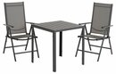 Bild 2 von JERSORE L70 Tisch schwarz + 2 MELLBY Stuhl schwarz