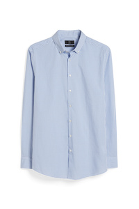 C&A Businesshemd-Slim Fit-Button-down-bügelleicht, Blau, Größe: S