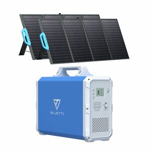 BLUETTI Stromerzeuger »BLUETTI EB240 Tragbarer Stromgenerator mit 2pcs PV120 Solar Panels«, 1,00 in kW, (PACKUNG, 1-tlg)