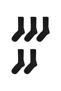 C&A Multipack 5er-Socken-Bio-Baumwolle-LYCRA®, Schwarz, Größe: 43-46