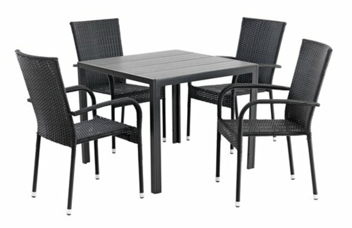 Bild 2 von Gartentisch MADERUP 90x90 schwarz