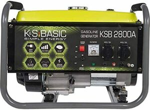 Könner & Söhnen Stromerzeuger »KSB 2800A«, 2,80 in kW, (Aluminium Benzin Generator 7 PS, 4-Takt, 1-tlg., Benzinmotor mit automatischer Spannungsregler 230v(AVR), 16A, für den Heim und Freiz
