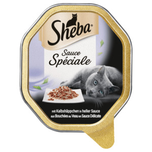 Sheba Sauce Spéciale mit Kalbshäppchen in heller Sauce 85g