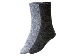 esmara Damen Chenille-Socken, 2 Paar, flauschig