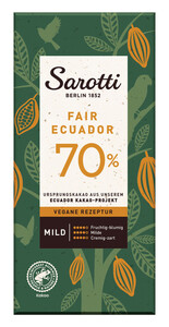 Sarotti Fair Ecuador 70% 100G
