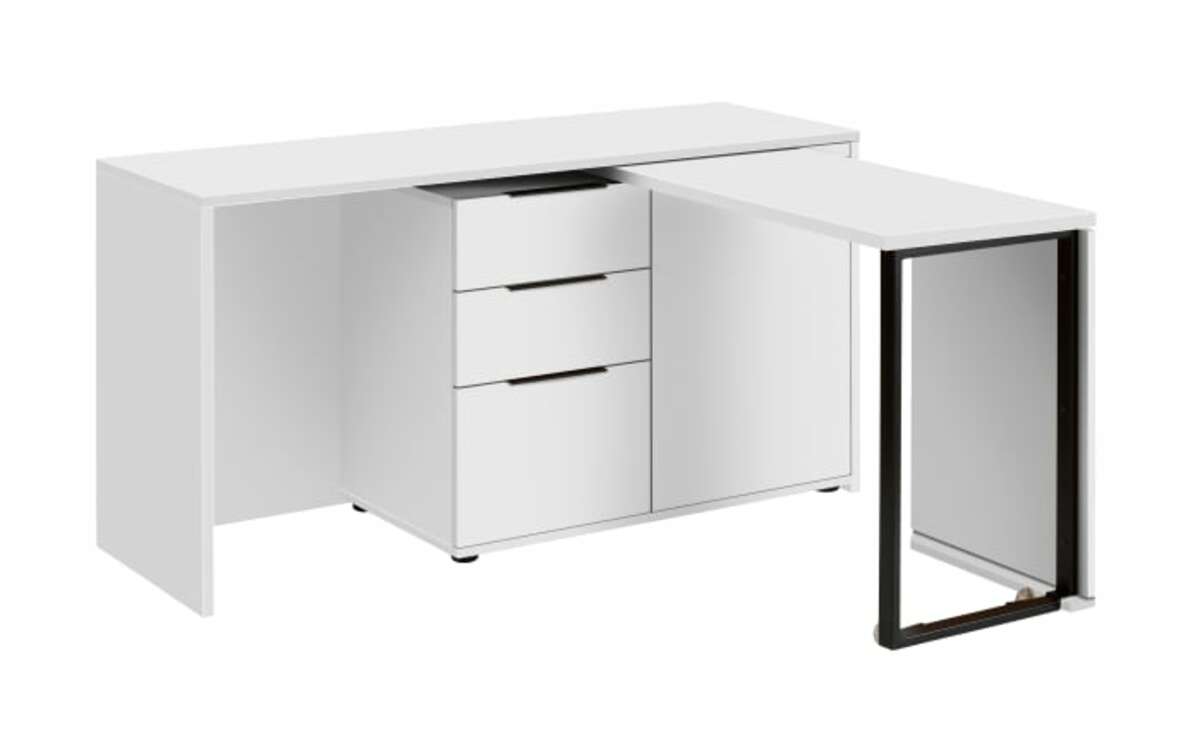 Bild 1 von Vito - Minioffice Crono in weiß matt, 152,3 cm