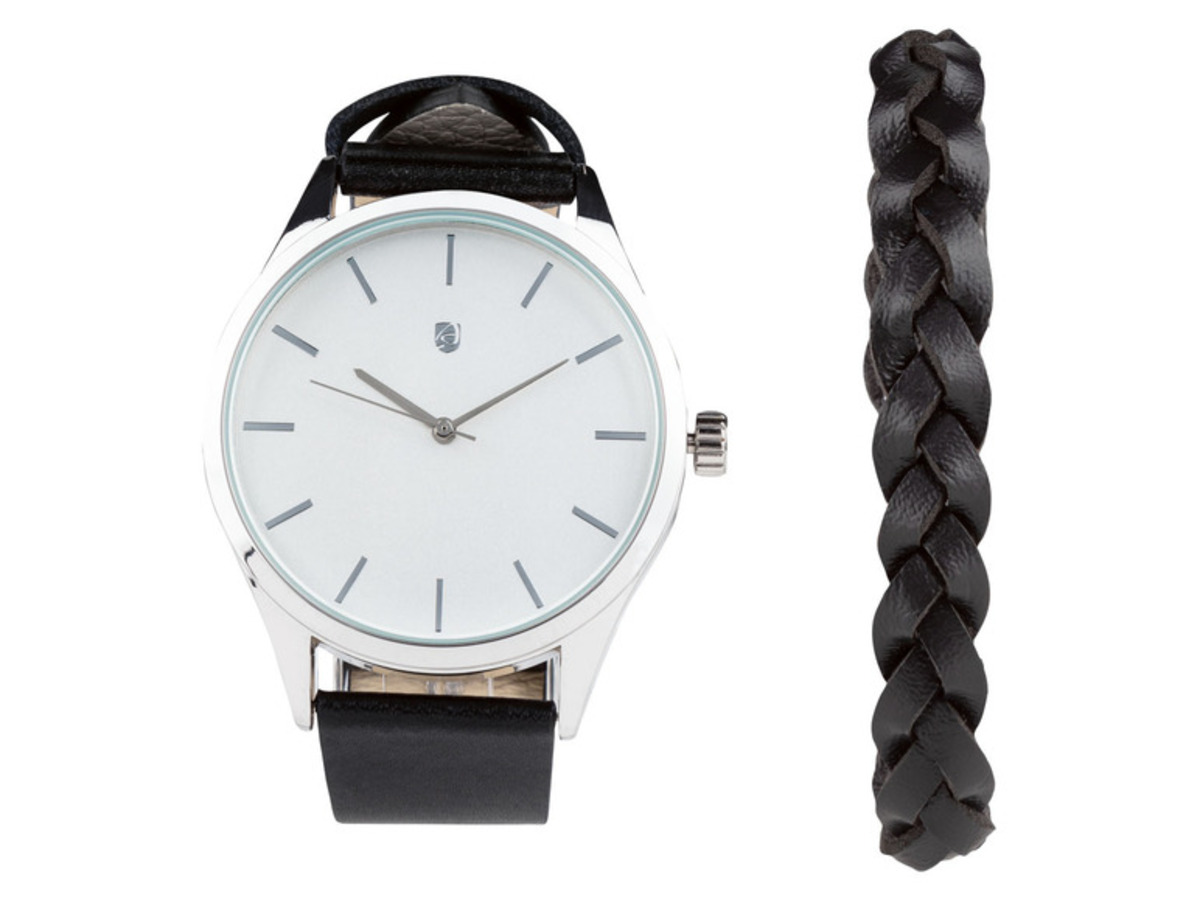 Bild 2 von AURIOL Herren Armbanduhr-Schmuckset, 2-teilig