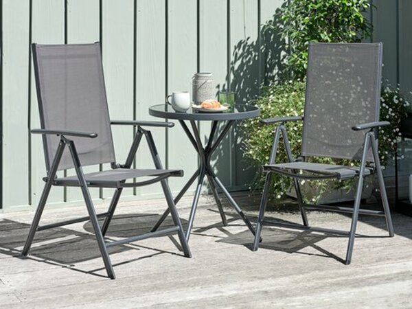 Bild 1 von RADSTRUP Ø60 Tisch schwarz + 2 MELLBY Stühle schwarz