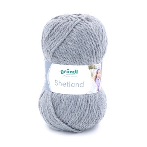 Wolle "Shetland" 100 g grau