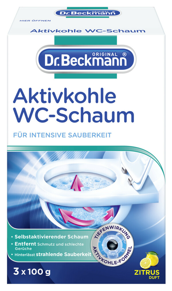 Bild 1 von Dr.Beckmann Aktivkohle WC-Schaum 3x 100G