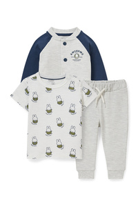 C&A Miffy-Baby-Outfit-3 teilig, Blau, Größe: 68