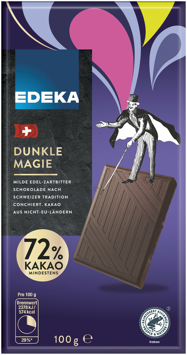 Bild 1 von EDEKA Dunkle Magie 72% 100G