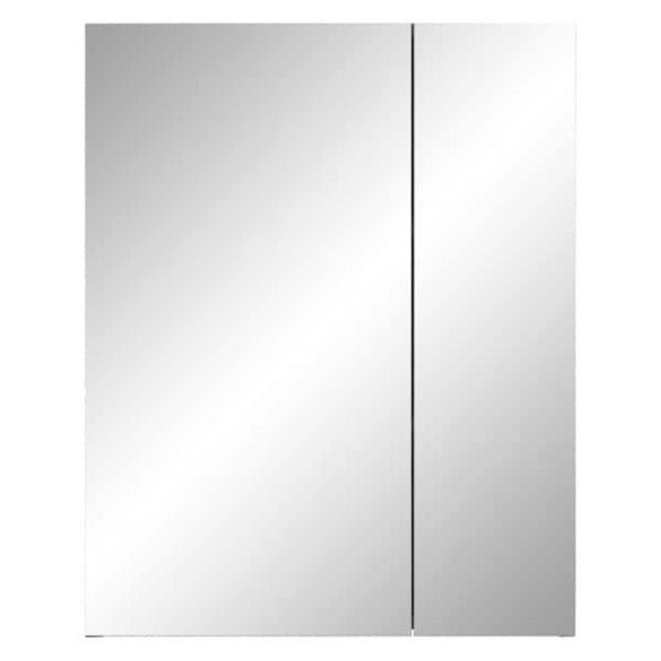 Bild 1 von Spiegelschrank RIVA 60 x 75 cm Rauchsilber - Tiefe 16 cm - 2 Drehtüren