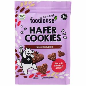 foodloose COOL KIDS BIO Hafer Kekse Haselnuss & Kakao