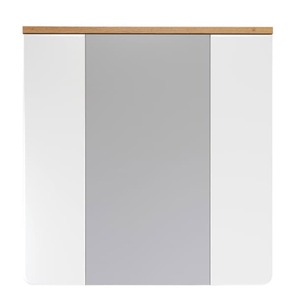 Spiegelschrank CIARA 60 x 62 cm Artisan Eiche/ weiß - Tiefe 19 cm - 3 Drehtüren