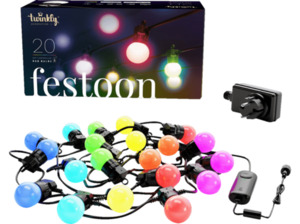 TWINKLY Festoon Lights Lichterketten, Mehrfarbig, RGB