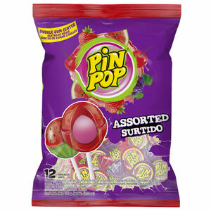 Pin Pop Lollies Bubble Gum Center Mix