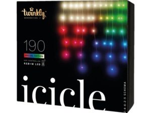 TWINKLY ICICLE in Eiszapfenform Lichterketten, Mehrfarbig, RGB, Weißtöne, Warmweiß