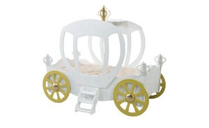 Autobett  Prinzessinnen-Kutsche weiß Maße (cm): B: 120 H: 173,8 T: 205 Babyzimmer & Kinderzimmer