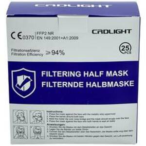 CRD Light CRDFFP2 Feinstaubmaske ohne Ventil FFP2 25 St. DIN EN 149:2001 + A1:2009
