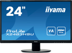 IIYAMA ProLite X2483HSU-B5 23,8 Zoll Full-HD Monitor (4 ms Reaktionszeit, 75 Hz)