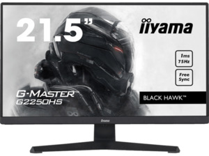 IIYAMA G-MASTER Black Hawk G2250HSU-B1 21,5 Zoll Full-HD Gaming Monitor (1 ms Reaktionszeit, 75 Hz)